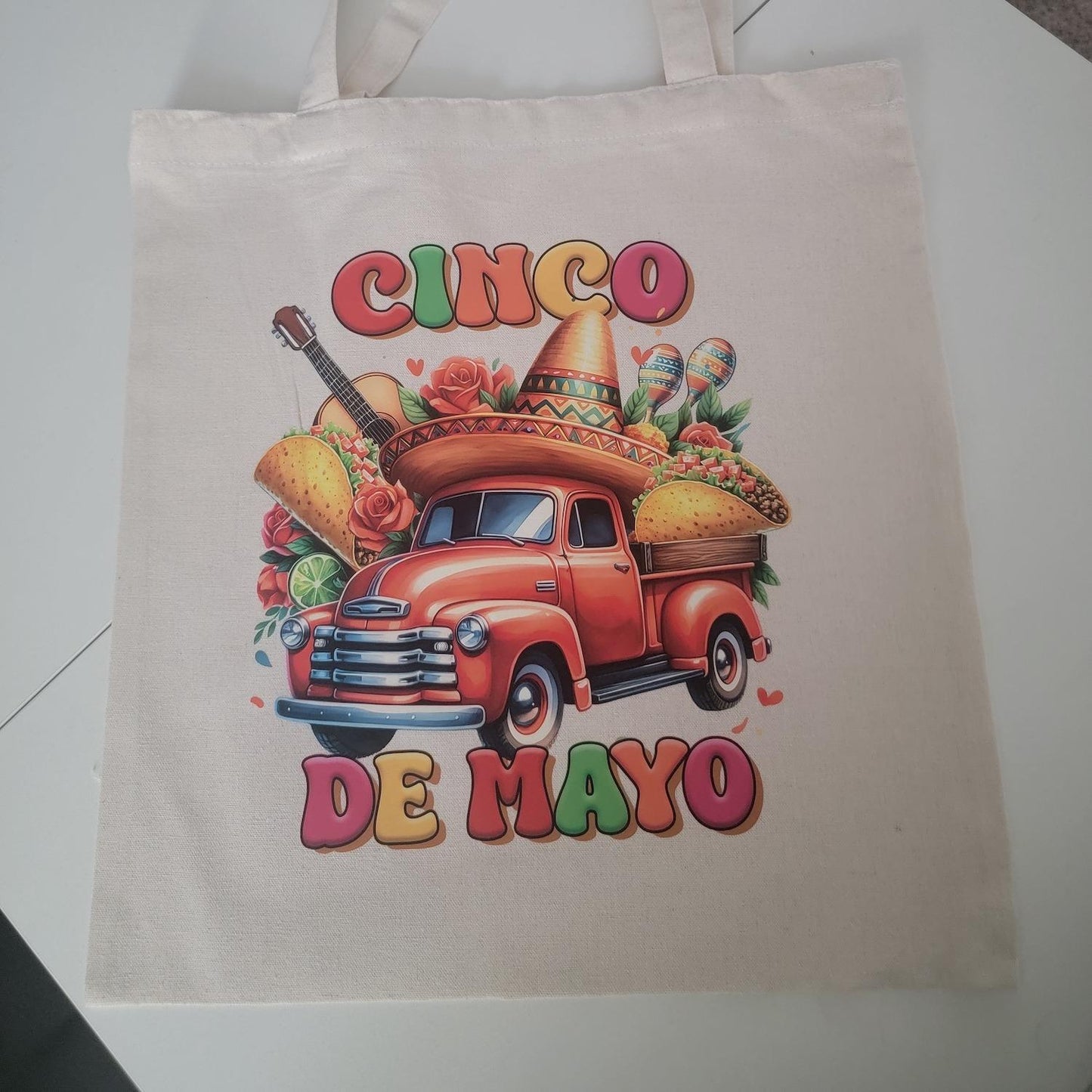 Canvas Tote Bag - Durable Rectangle Cotton Tote with 9.85” Top Handle, 14.9” x 15.7” Size, Lightweight & Eco-Friendly, Stylish Variety Available