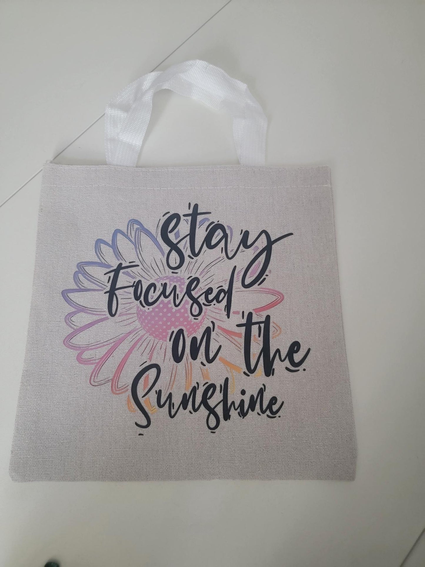 Versatile Canvas Tote Bag – 9.8” x 9.8” Durable Mini Tote for Quick Trips & Essentials