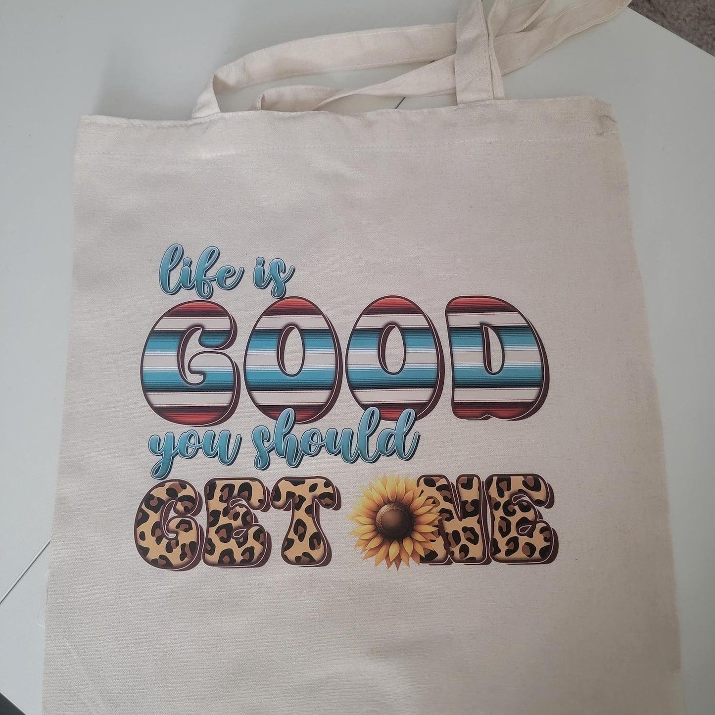 Canvas Tote Bag - Durable Rectangle Cotton Tote with 9.85” Top Handle, 14.9” x 15.7” Size, Lightweight & Eco-Friendly, Stylish Variety Available