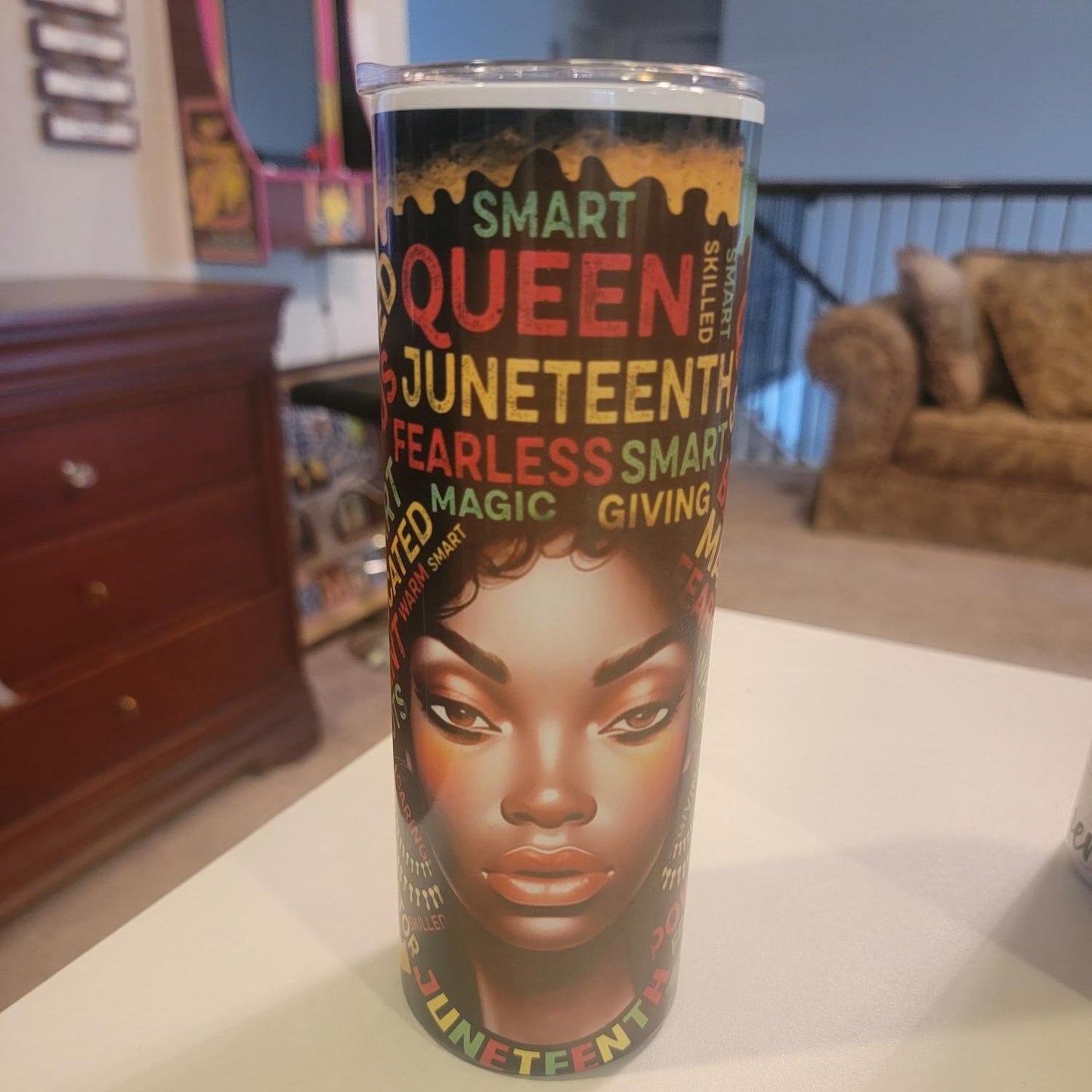 Black Culture Stainless Steel Tumbler 20 OZ Insulated Drinkware with Stylish Design - Flasks