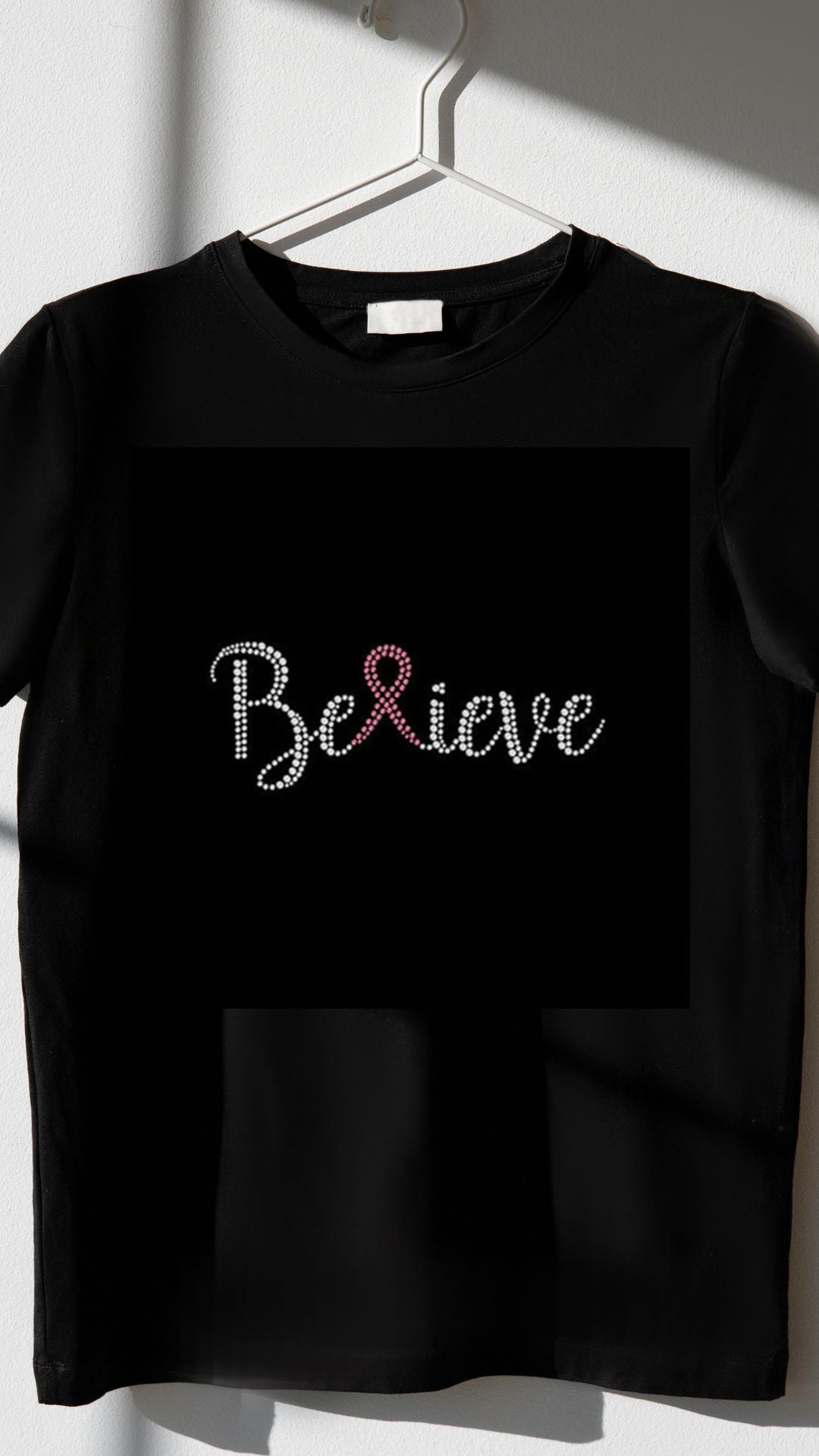 VDTFDW- Rhinestone Transfer- Believe