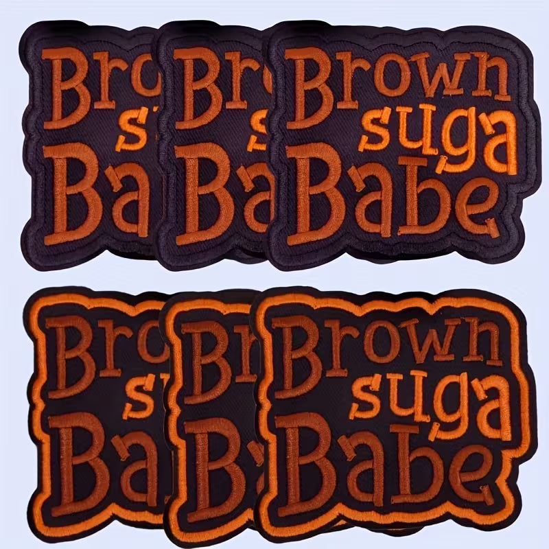 “Brown Sugar Babe” Embroidered Patch Set | Bold & Beautiful DIY Style