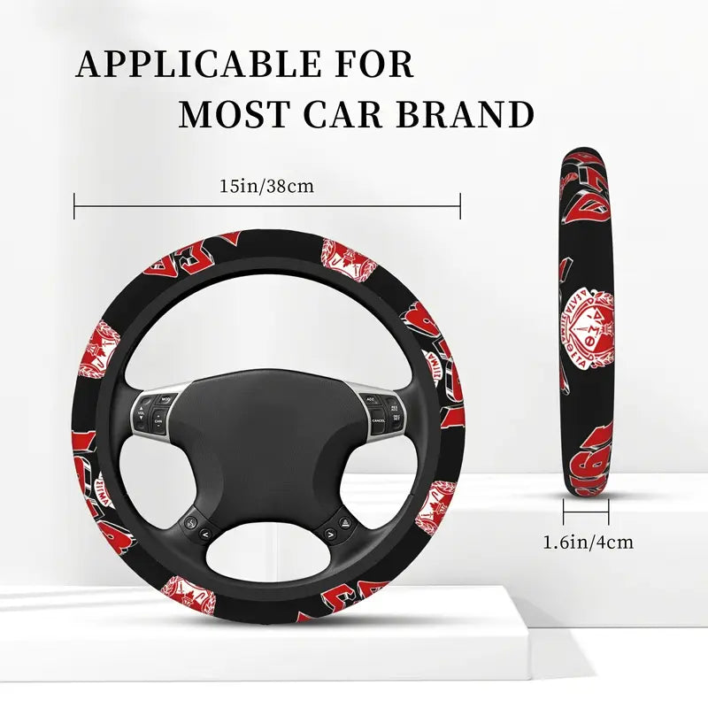 DST1913 Neoprene Steering Wheel Cover – Universal 15" Fit, Anti-Slip & Lightweight