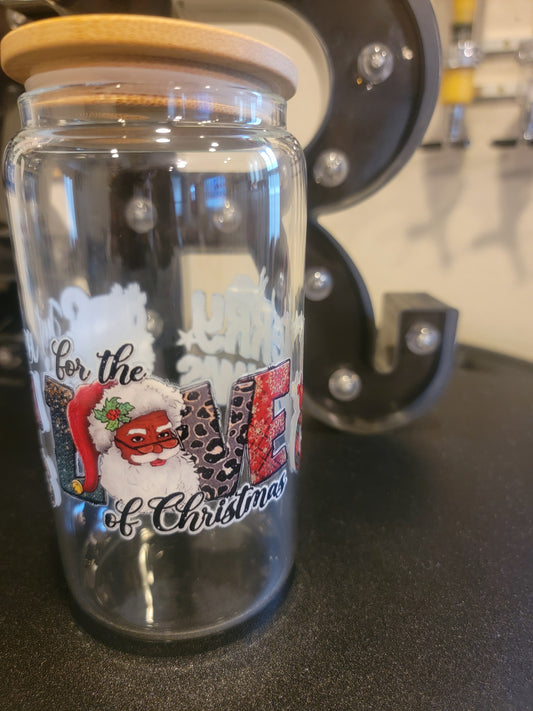 🎄✨ Holiday Glass Jar – Festive Sips in Style! ✨🎄
