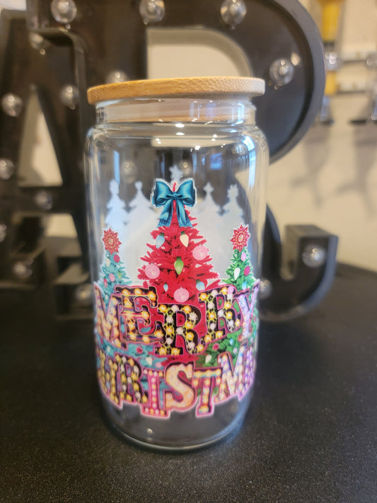 🎄✨ Holiday Glass Jar – Festive Sips in Style! ✨🎄