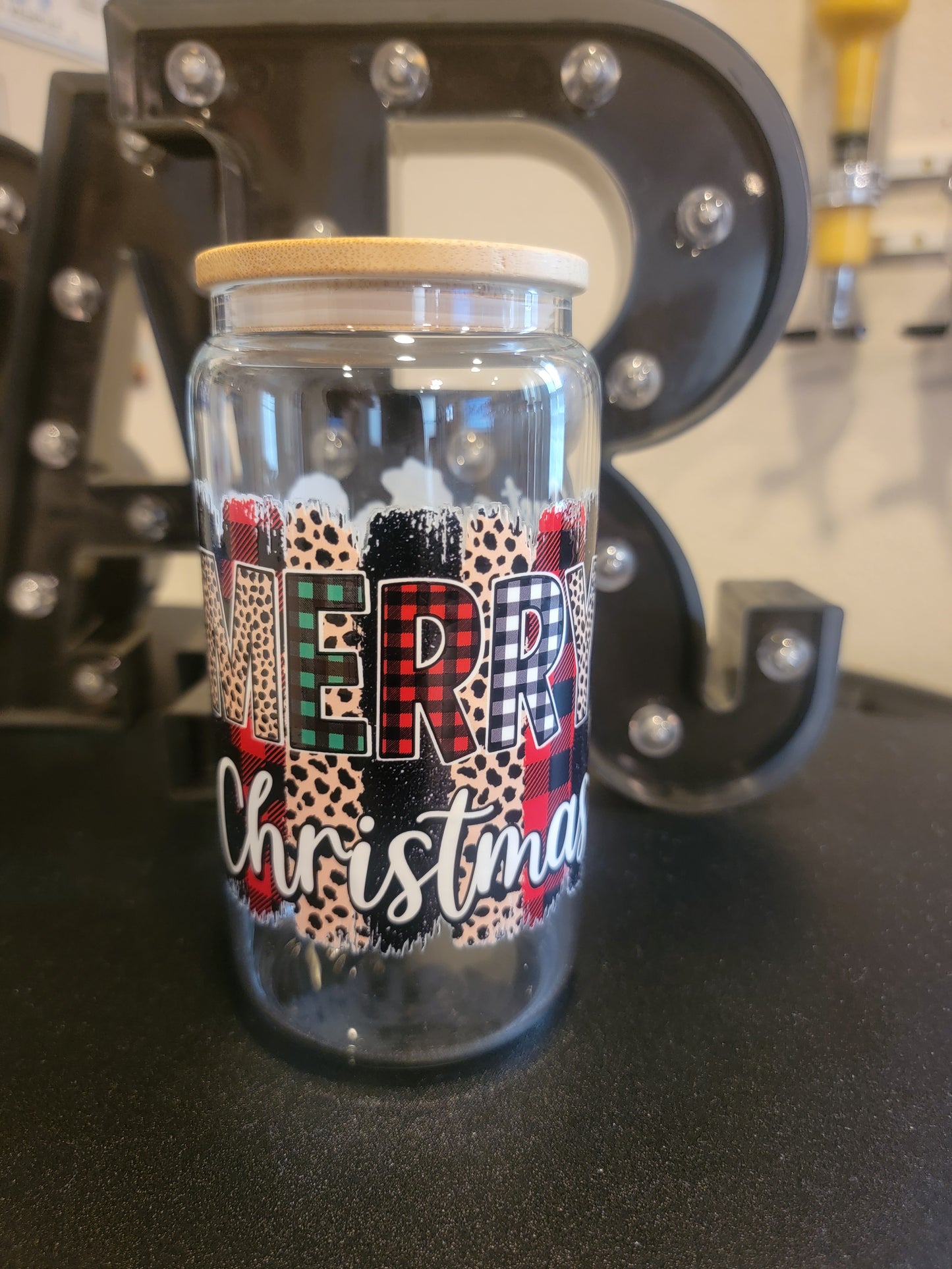 🎄✨ Holiday Glass Jar – Festive Sips in Style! ✨🎄