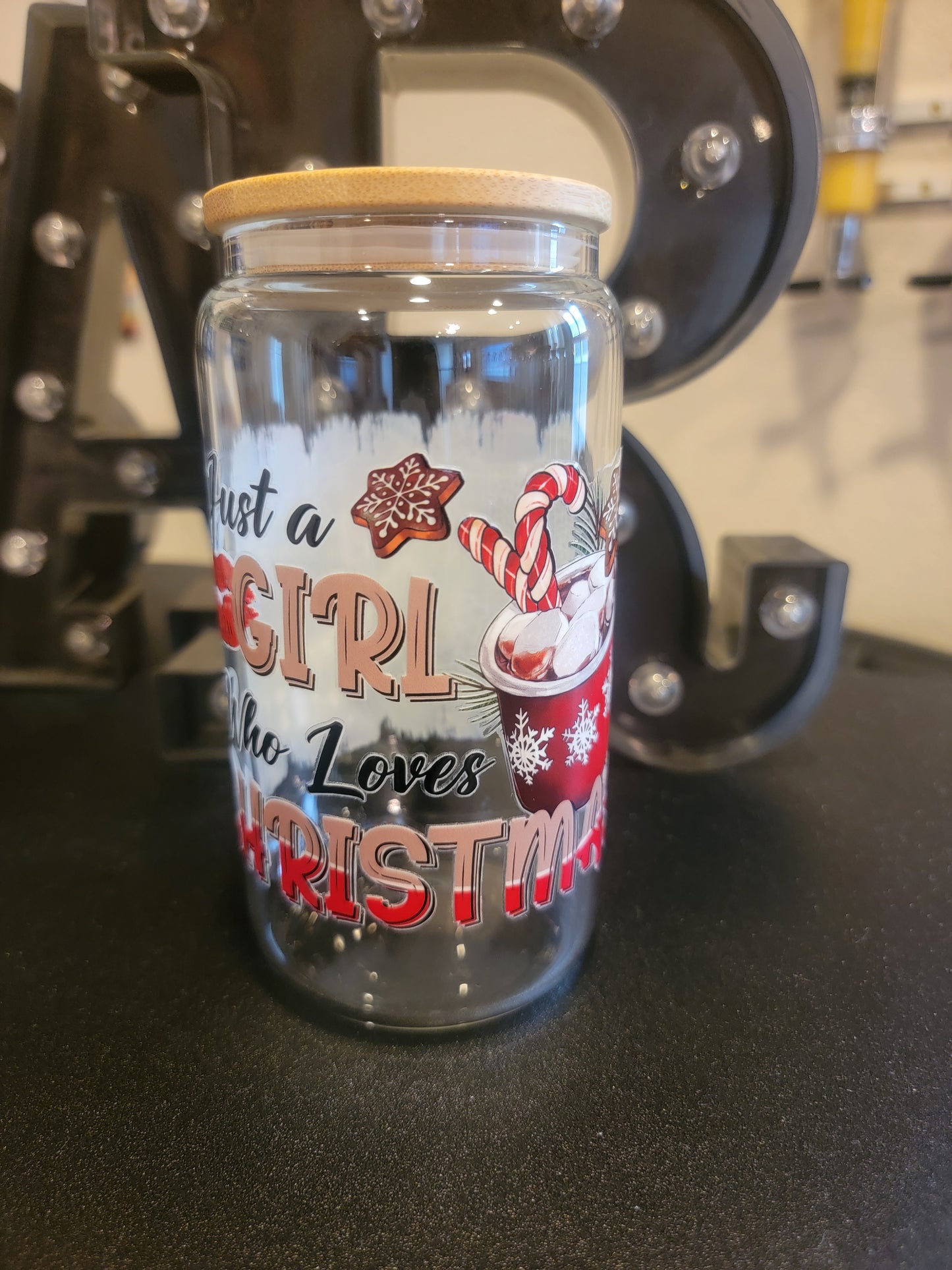 🎄✨ Holiday Glass Jar – Festive Sips in Style! ✨🎄