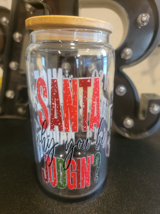 🎄✨ Holiday Glass Jar – Festive Sips in Style! ✨🎄