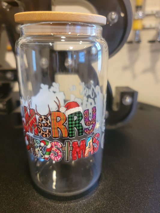 🎄✨ Holiday Glass Jar – Festive Sips in Style! ✨🎄