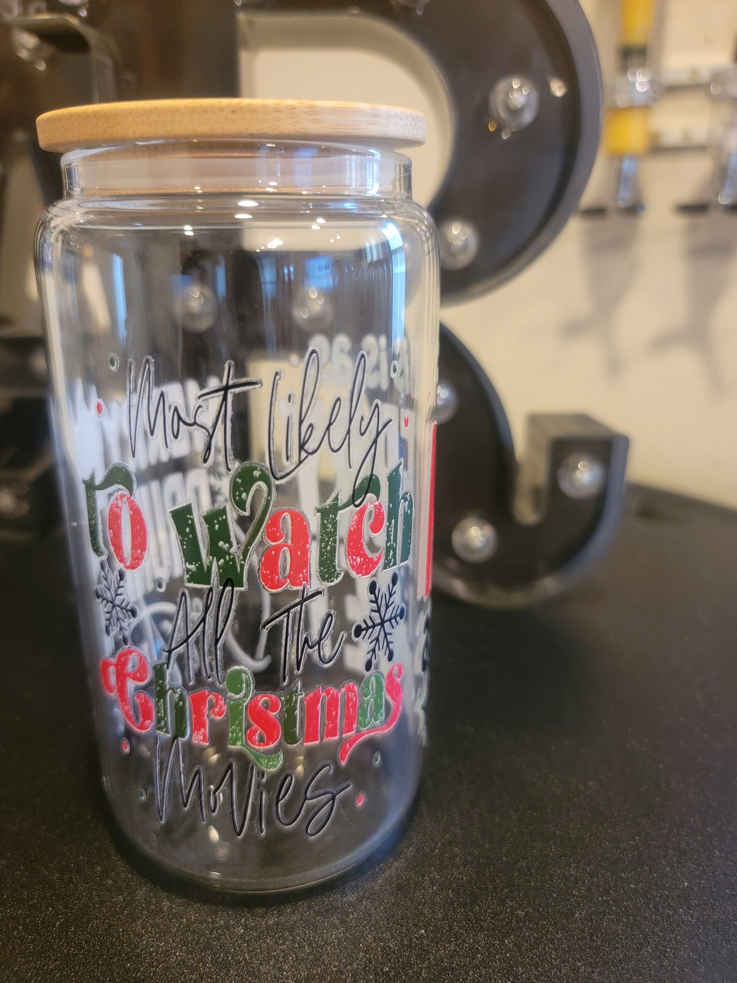 🎄✨ Holiday Glass Jar – Festive Sips in Style! ✨🎄