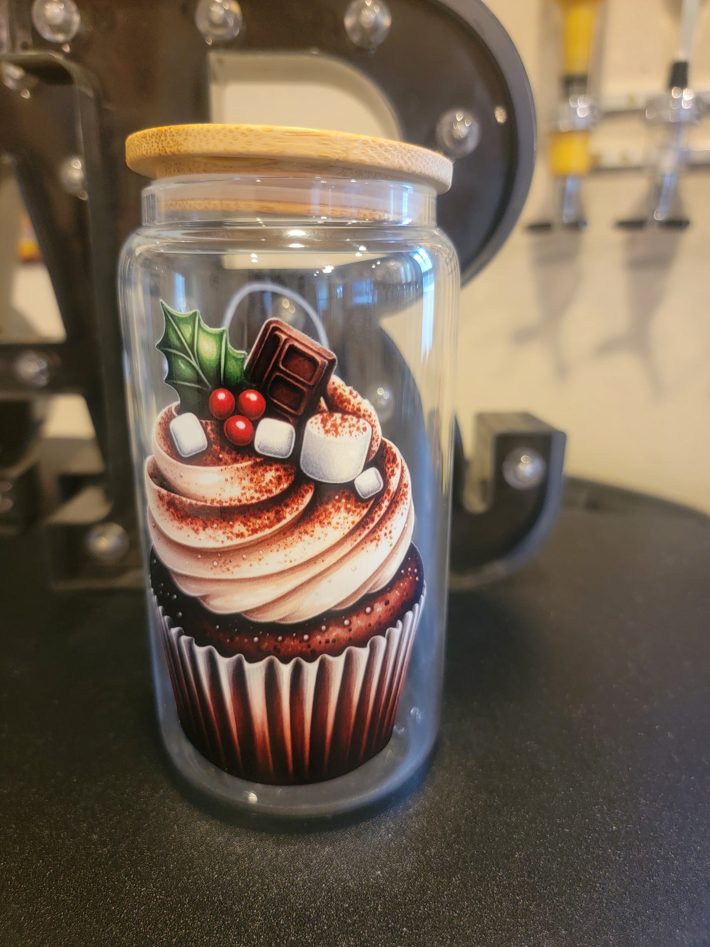 🎄✨ Holiday Glass Jar – Festive Sips in Style! ✨🎄