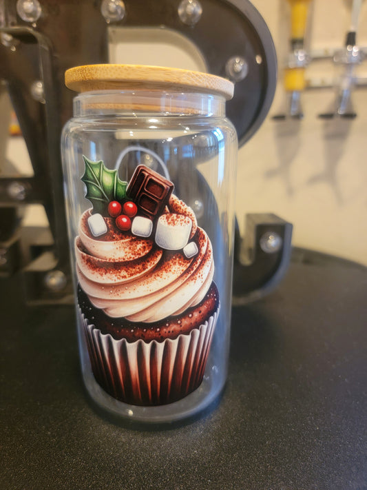 🎄✨ Holiday Glass Jar – Festive Sips in Style! ✨🎄