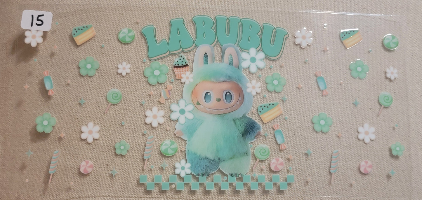 VDTFDW- Children’s Cartoon Labubu 9 | UVDTF Cupwrap