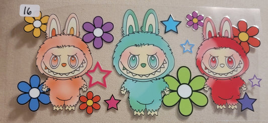 VDTFDW- Children’s Cartoon Labubu 8 | UVDTF Cupwrap