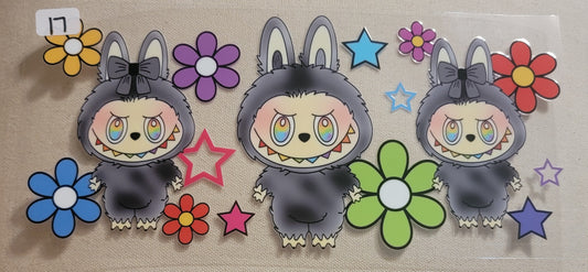 VDTFDW- Children’s Cartoon Labubu 7 | UVDTF Cupwrap