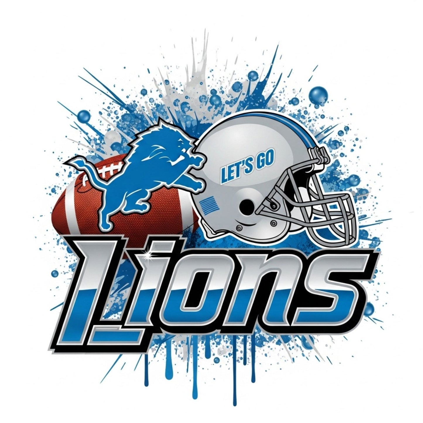 NFL "Let's Go" DTF Images