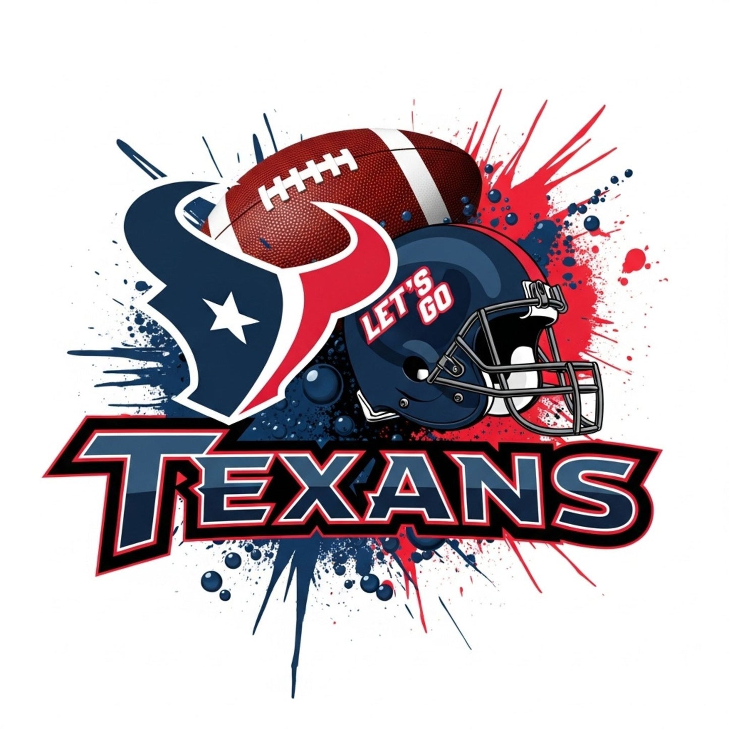 NFL "Let's Go" DTF Images