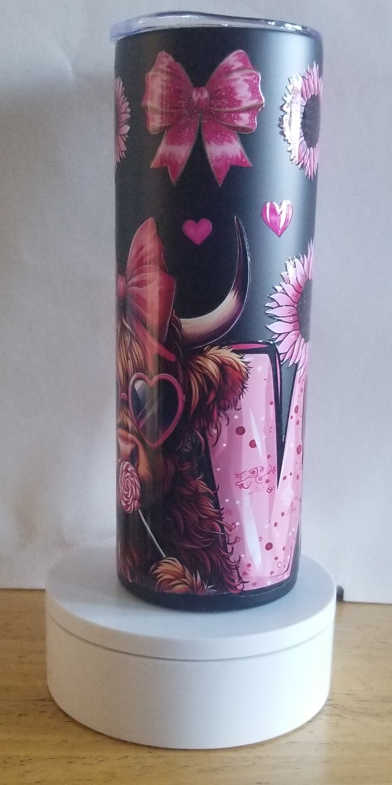 VDTFDW- 20 oz Stainless Steel Tumbler | Valentine's Day Love Cow