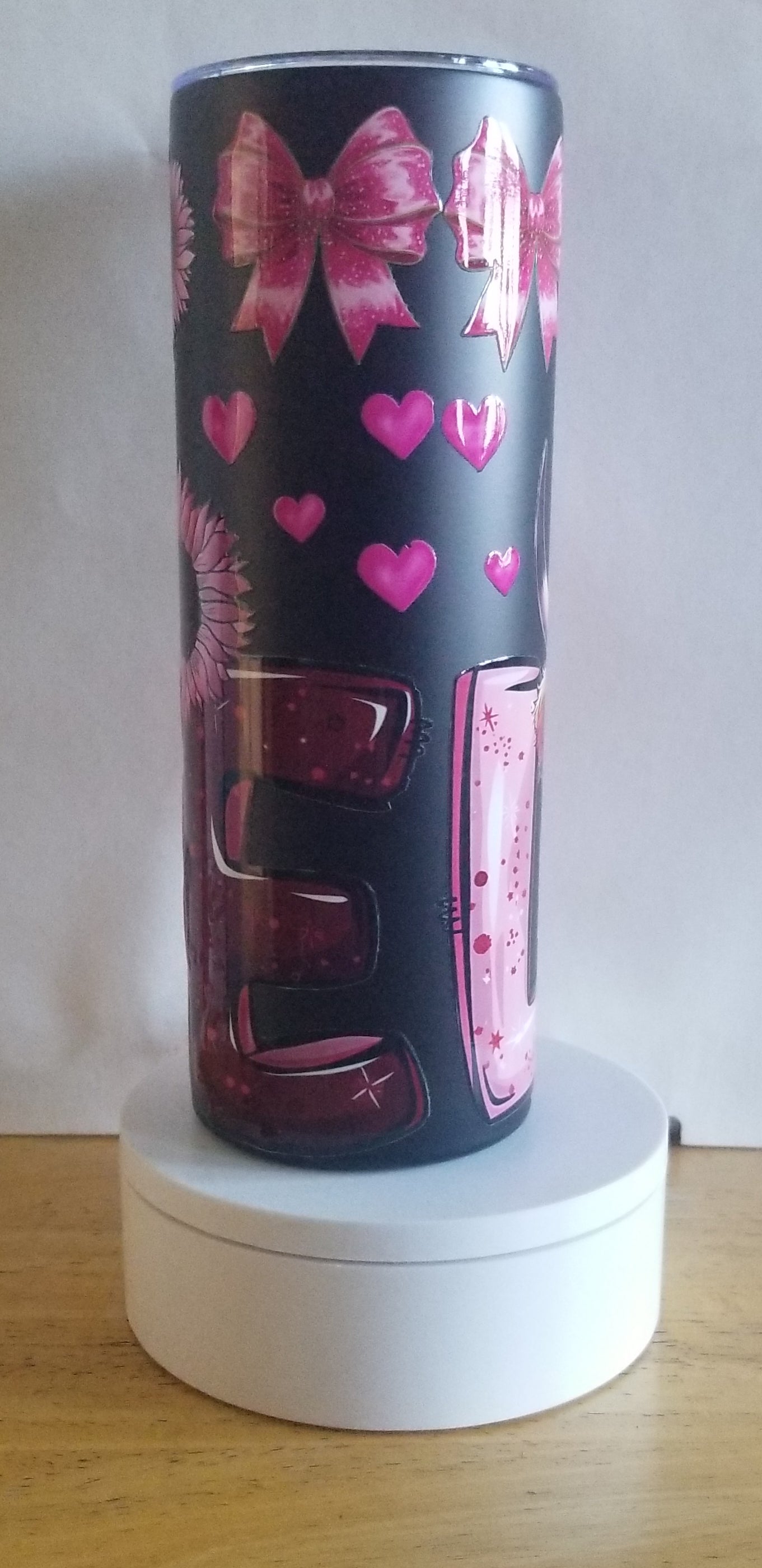 VDTFDW- 20 oz Stainless Steel Tumbler | Valentine's Day Love Cow