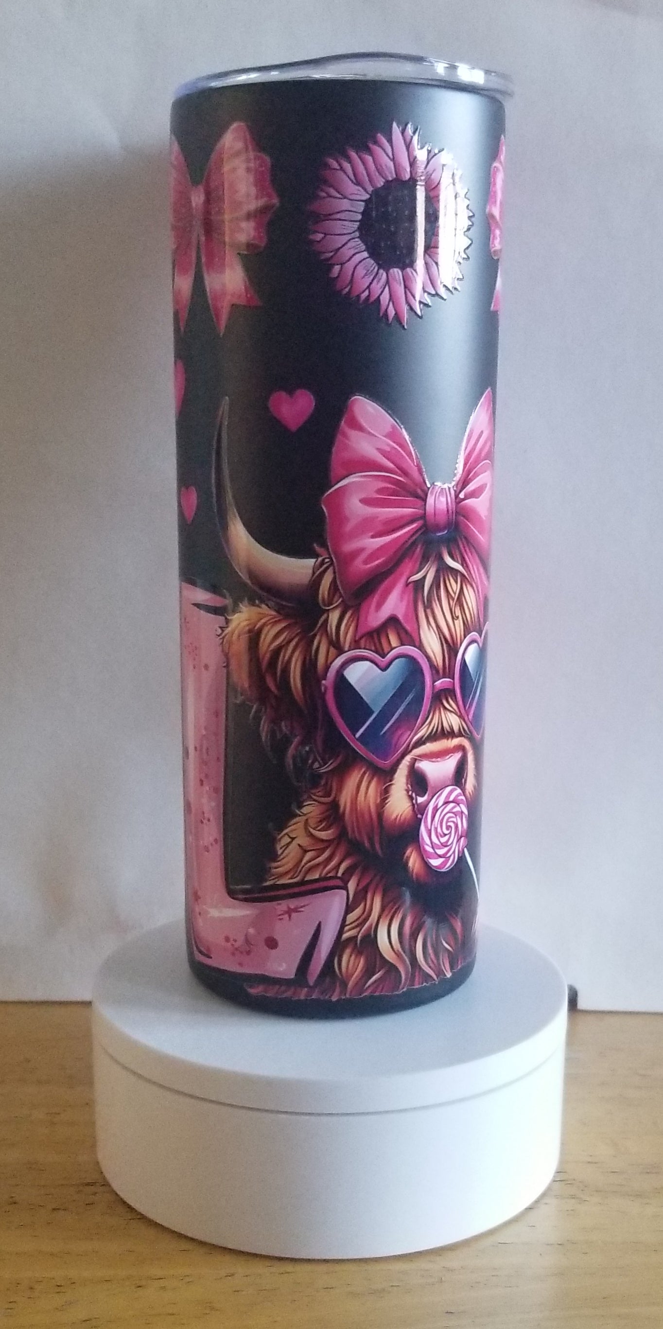 VDTFDW- 20 oz Stainless Steel Tumbler | Valentine's Day Love Cow