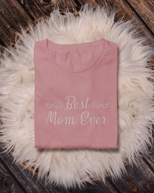 VDTFDW- Rhinestone Transfer- Best Mom Ever