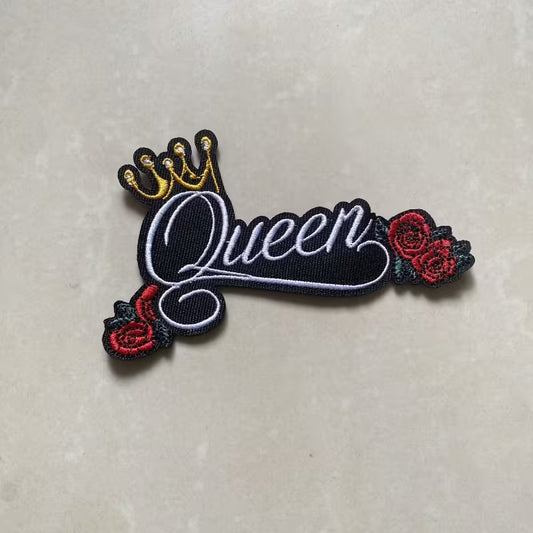 Queen Crown Mixed Color Embroidery Patches