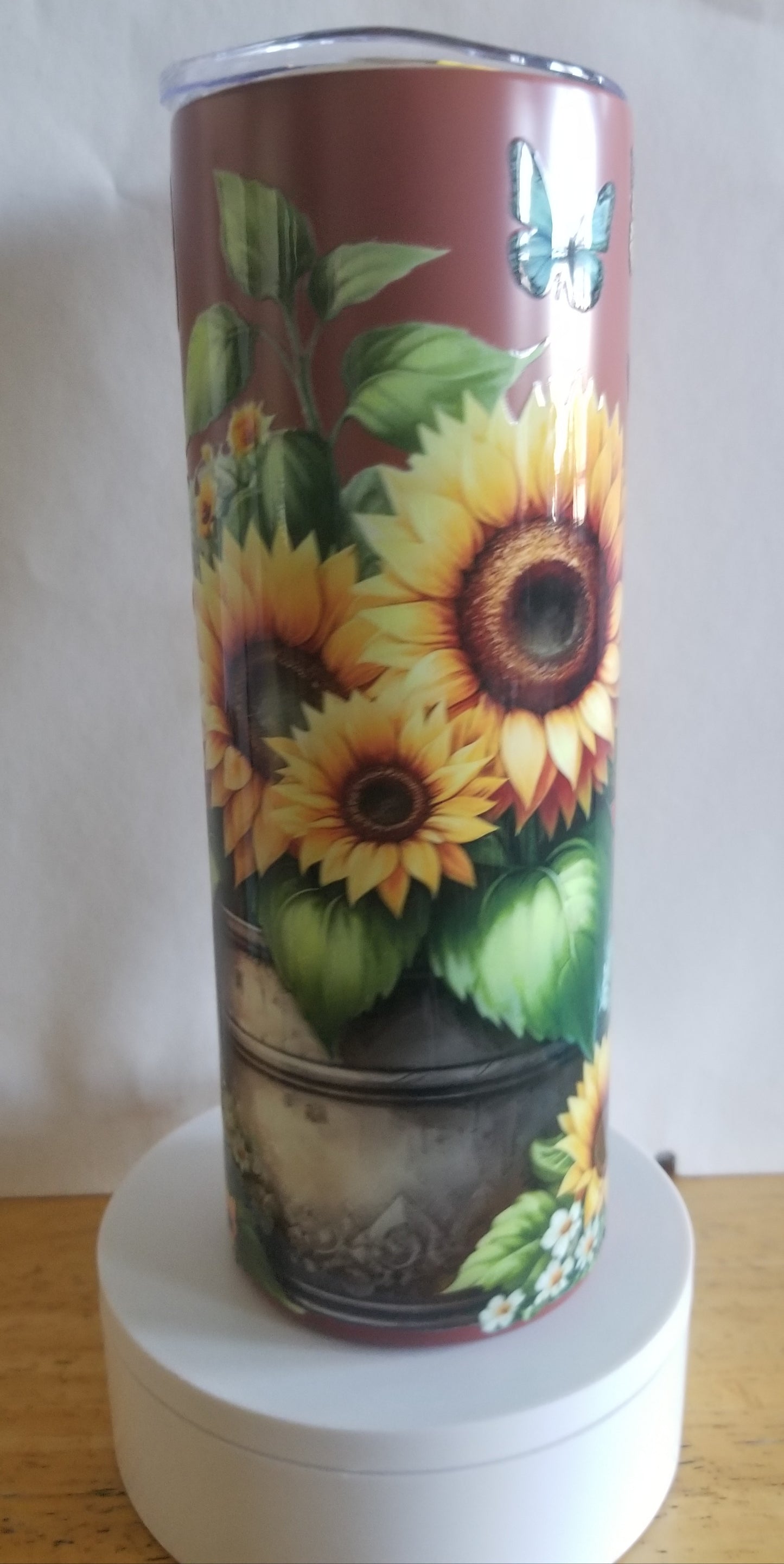 VDTFDW- 20 oz Stainless Steel Tumbler | Sunflower 1