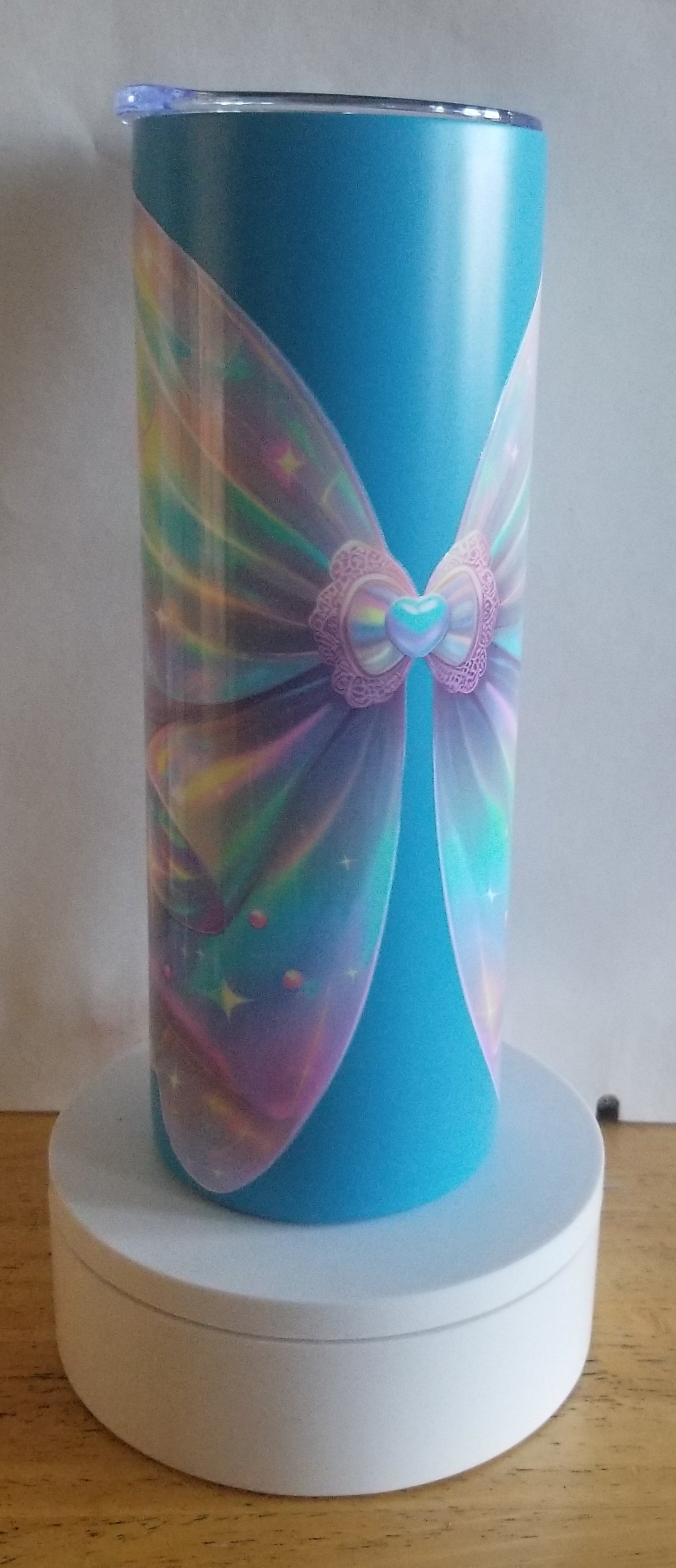 VDTFDW- 20 oz Stainless Steel Tumbler | Holographic Bow