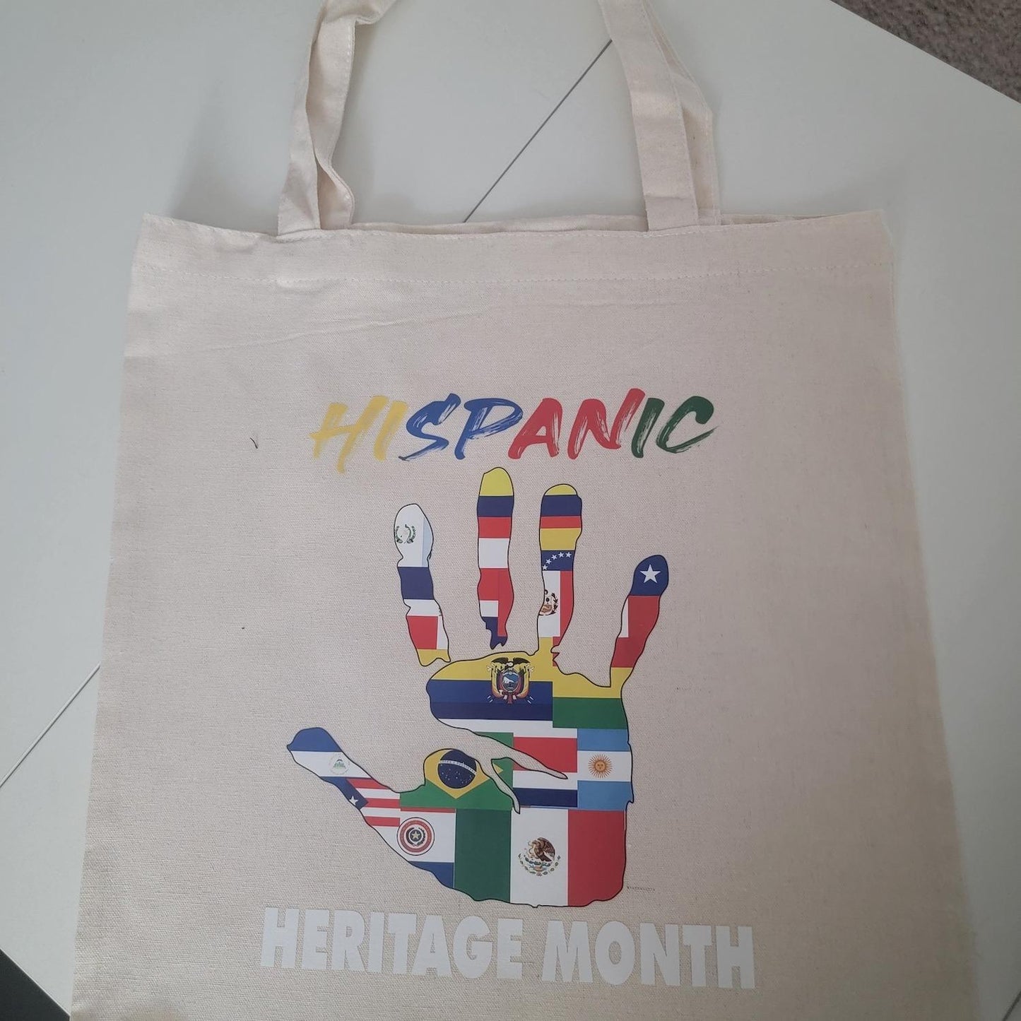 Canvas Tote Bag - Durable Rectangle Cotton Tote with 9.85” Top Handle, 14.9” x 15.7” Size, Lightweight & Eco-Friendly, Stylish Variety Available
