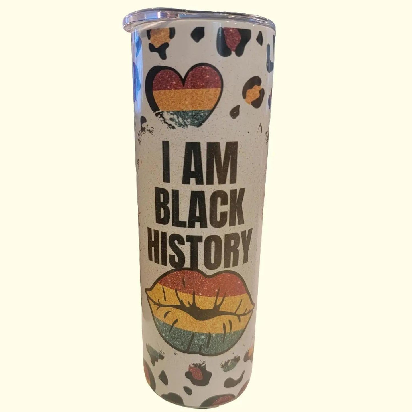 Black Culture Stainless Steel Tumbler 20 OZ Insulated Drinkware with Stylish Design - Flasks