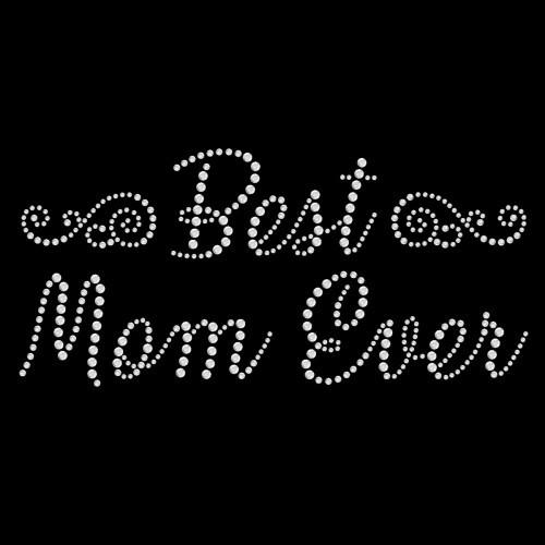 VDTFDW- Rhinestone Transfer- Best Mom Ever