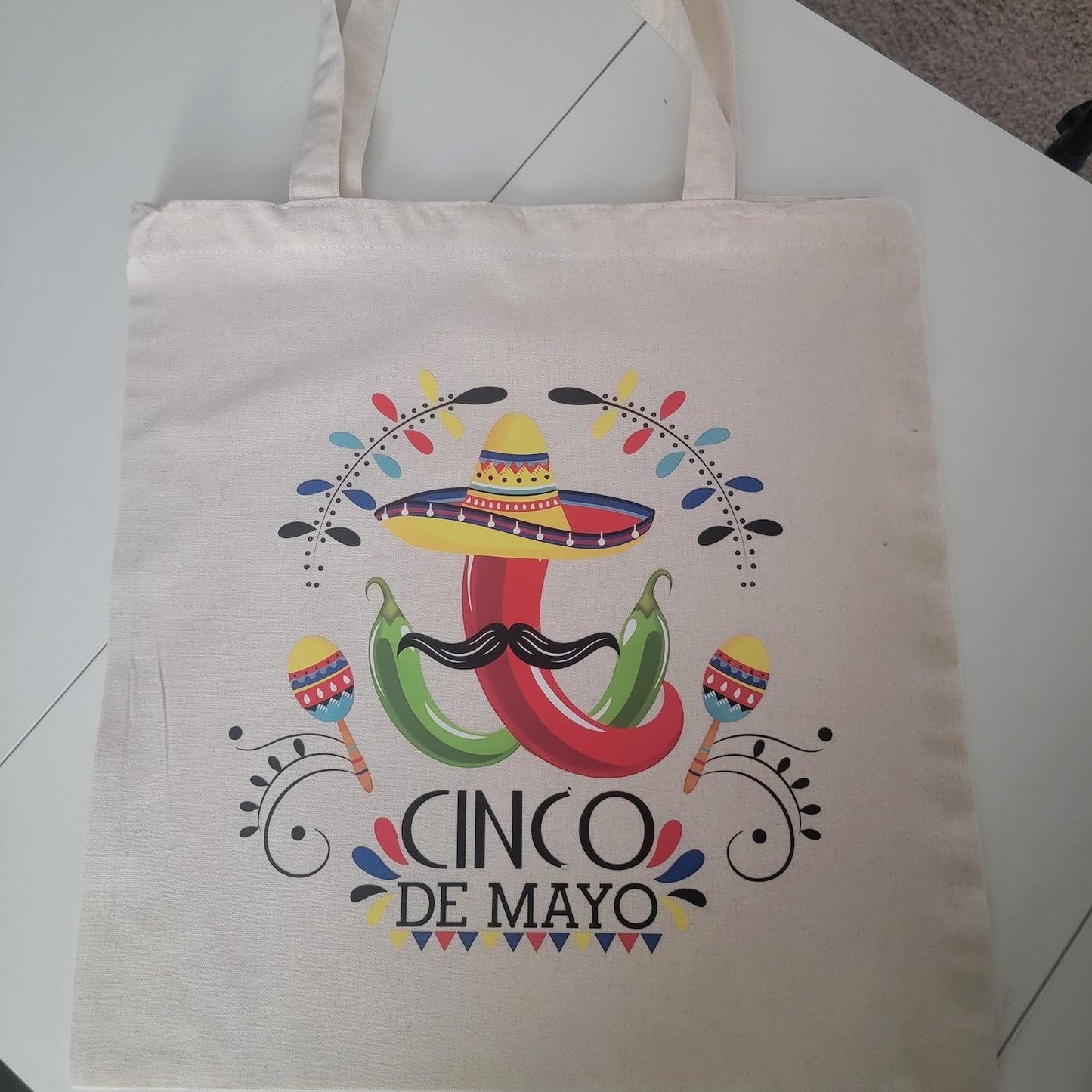 Canvas Tote Bag - Durable Rectangle Cotton Tote with 9.85” Top Handle, 14.9” x 15.7” Size, Lightweight & Eco-Friendly, Stylish Variety Available