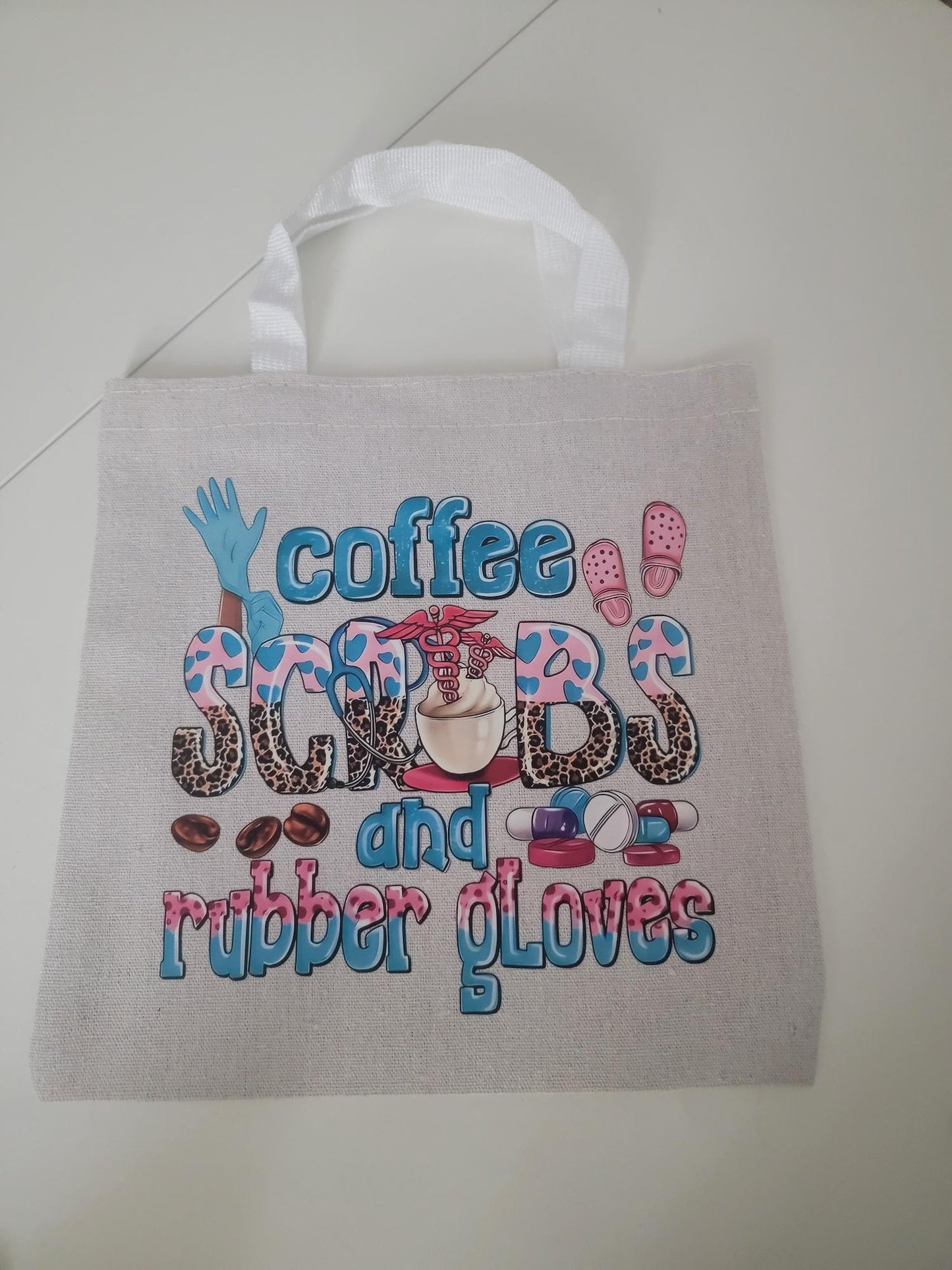 Versatile Canvas Tote Bag – 9.8” x 9.8” Durable Mini Tote for Quick Trips & Essentials