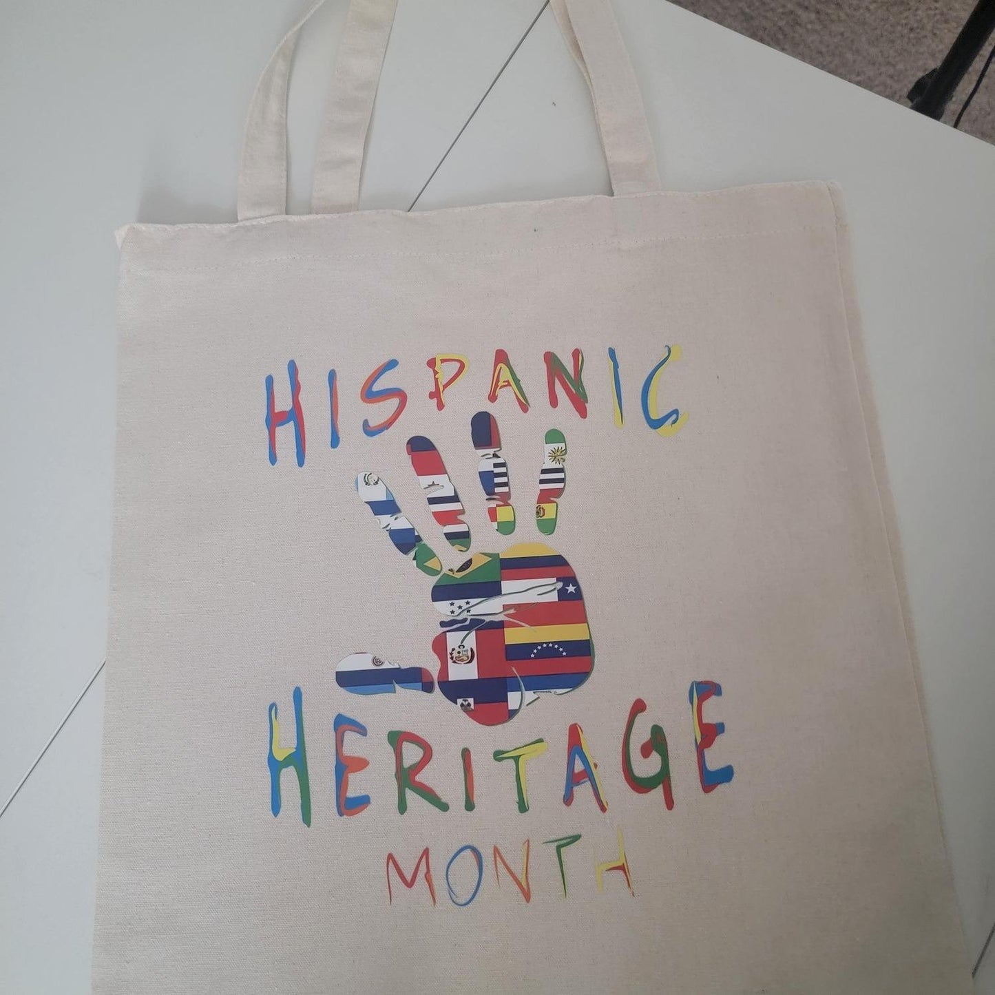 Canvas Tote Bag - Durable Rectangle Cotton Tote with 9.85” Top Handle, 14.9” x 15.7” Size, Lightweight & Eco-Friendly, Stylish Variety Available