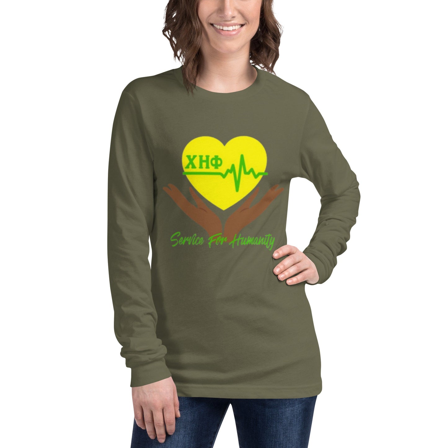 Chi Eta Phi Unisex Long Sleeve Tee Style 2