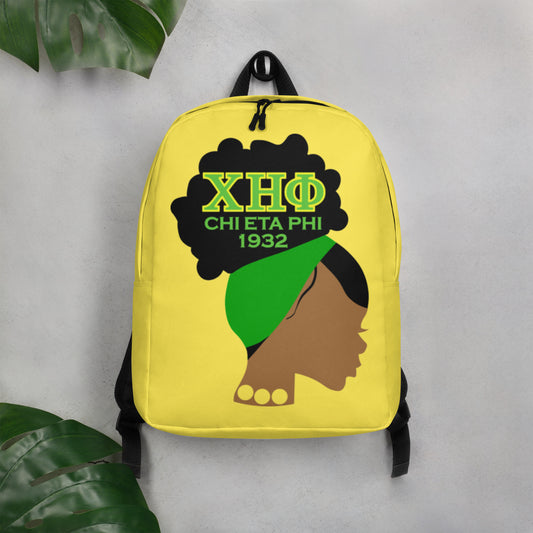 CHI ETA PHI Lady in Pearls Backpack: Elevate Your Style with Sorority Sophistication