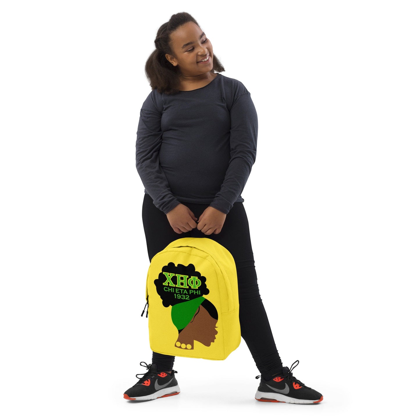 CHI ETA PHI Lady in Pearls Backpack: Elevate Your Style with Sorority Sophistication