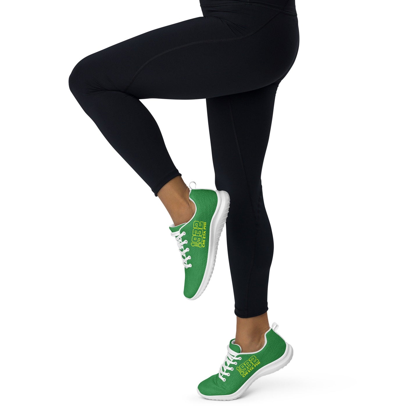 Stylish Green Chi Eta Phi 1932 Women’s Athletic Shoes - Comfortable Footwear for Fitness Enthusiasts