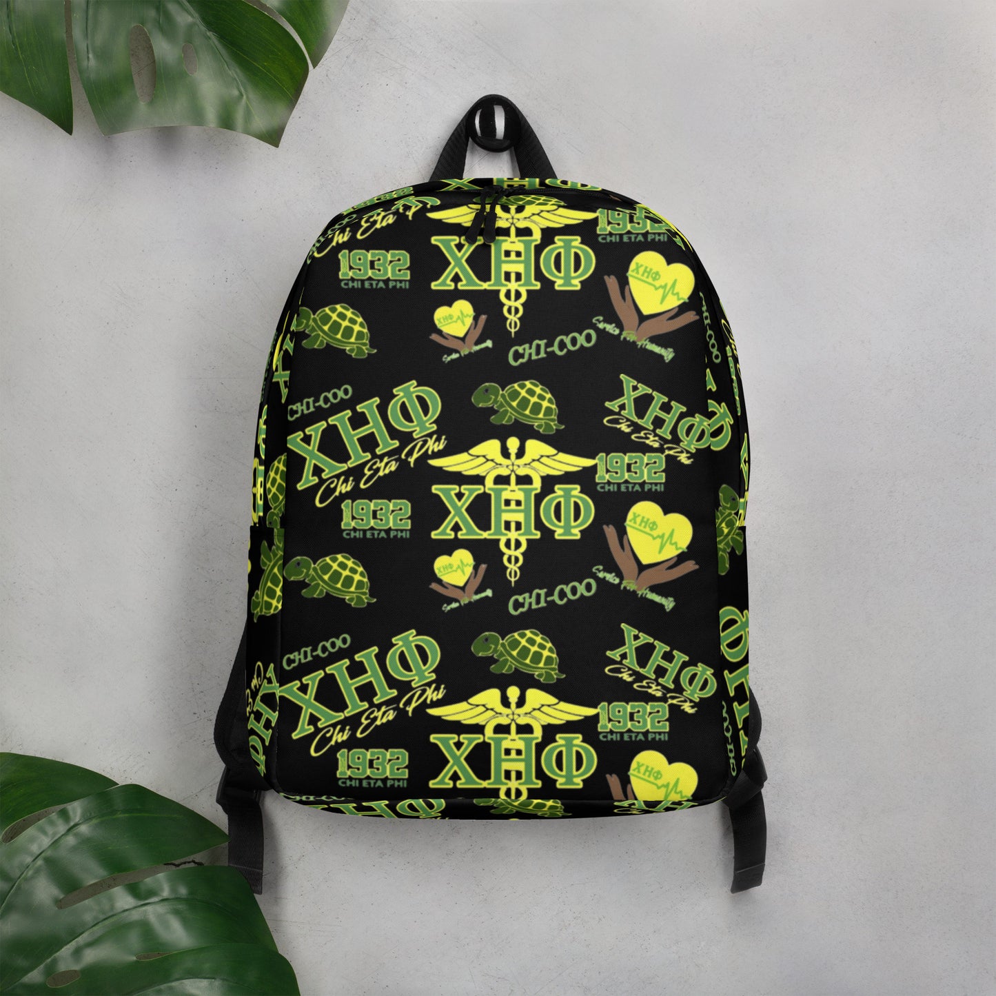 Chi Eta Phi Collage Design Backpack: Carry Your Sorority Spirit with Ease!