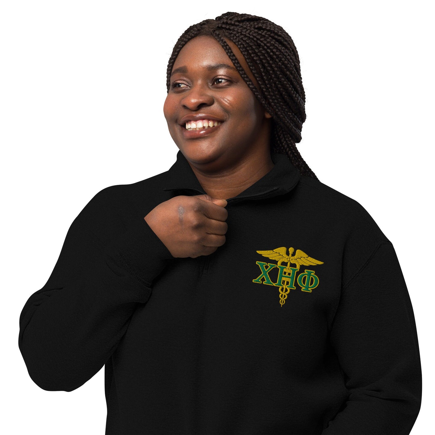 Chi Eta Phi Nurse Unisex Fleece Pullover: Stay Cozy in Sorority Style!