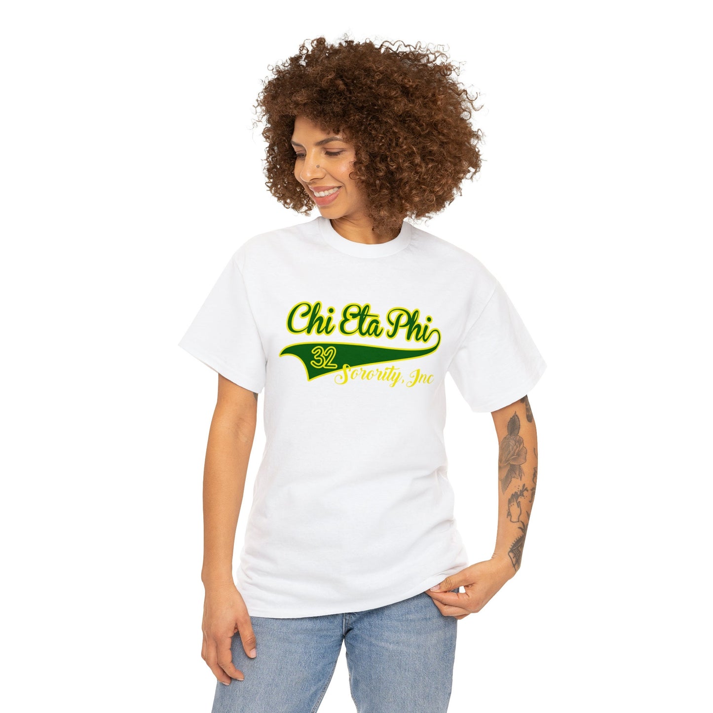 Chi Eta Phi Baseball-Inspired Tee: Score Big with Sorority Style!