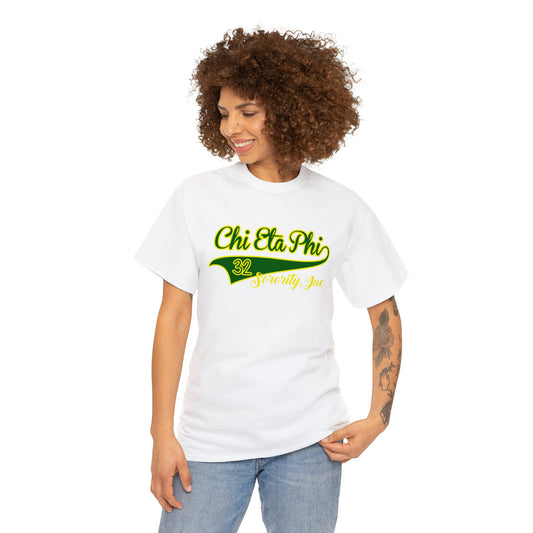 Chi Eta Phi Baseball-Inspired Tee: Score Big with Sorority Style!