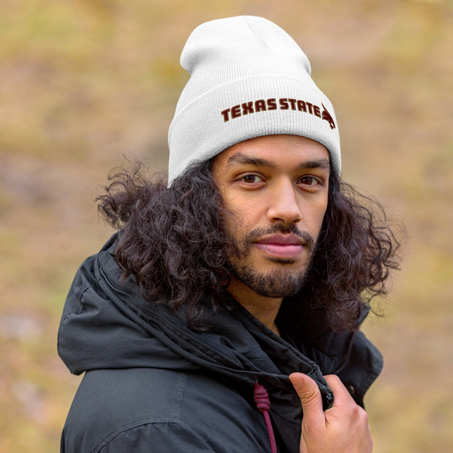 Texas State Bobcats Cuffed Beanie - Warm and Cozy Knit Hat for Bobcats Fans