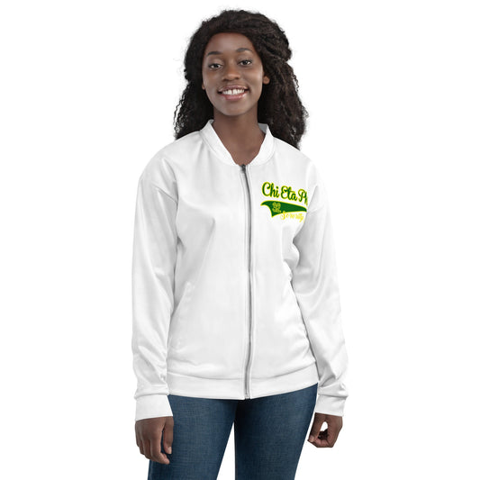 Chi Eta Phi Bomber Jacket: Elevate Your Style with Vibrant Sophistication!