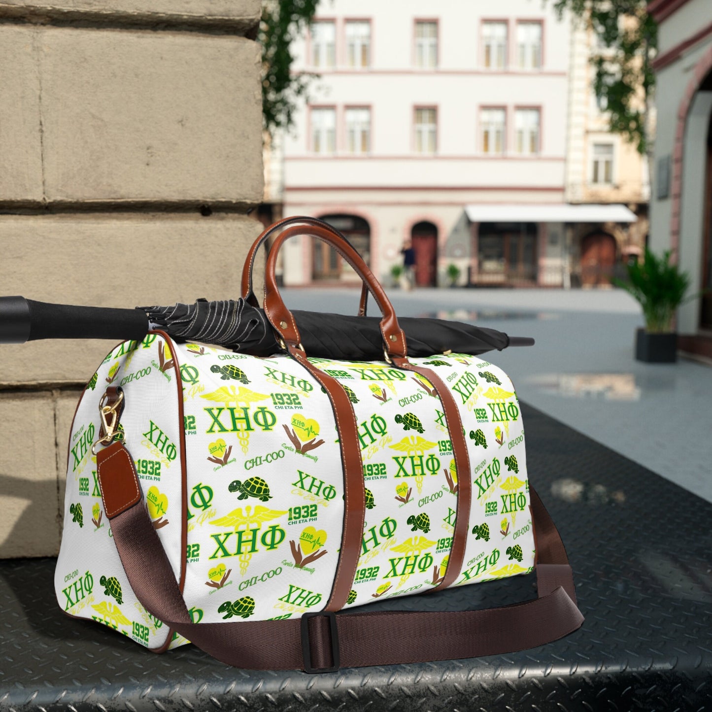 Chi Collage Waterproof Travel Bag