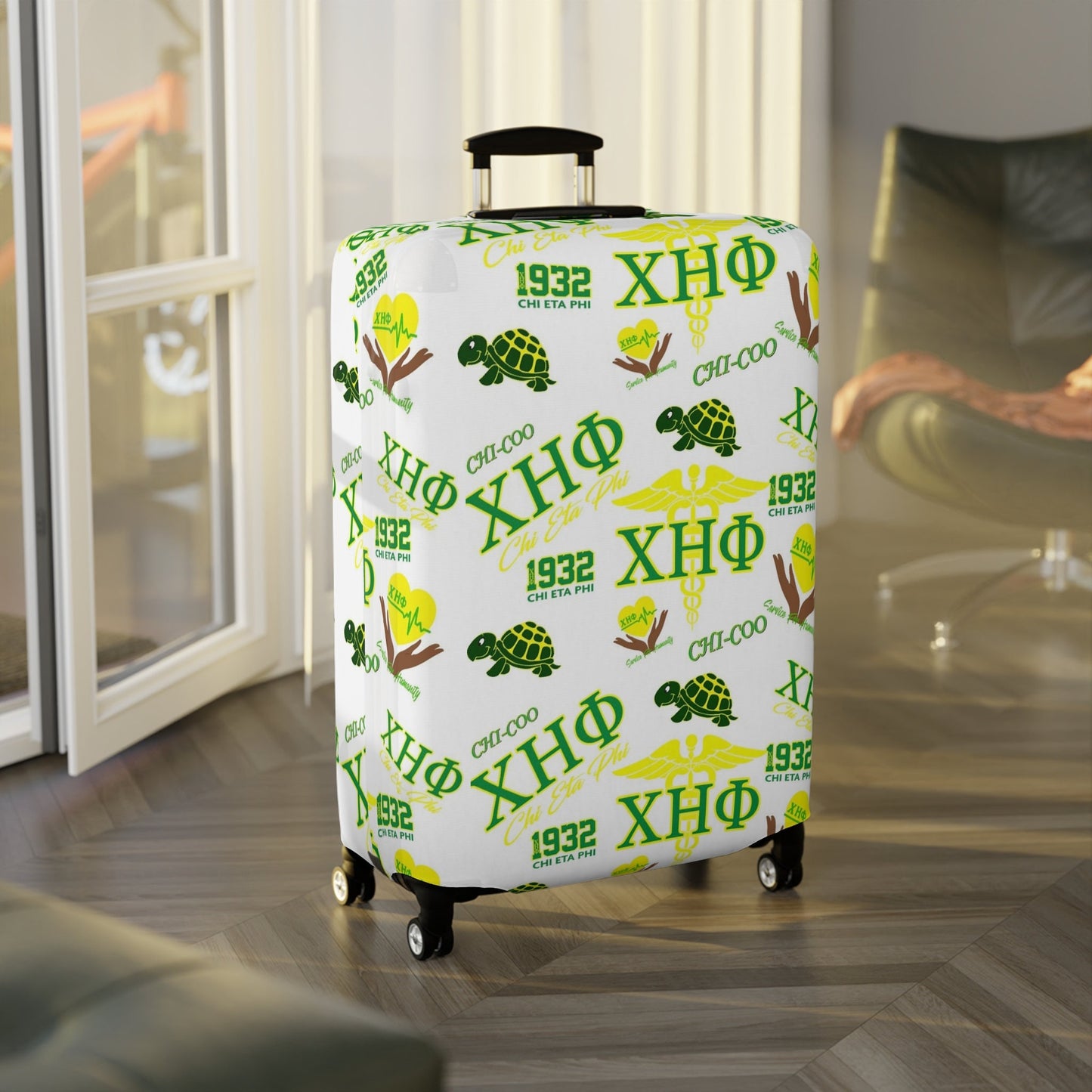 Chi Collage Luggage Cover