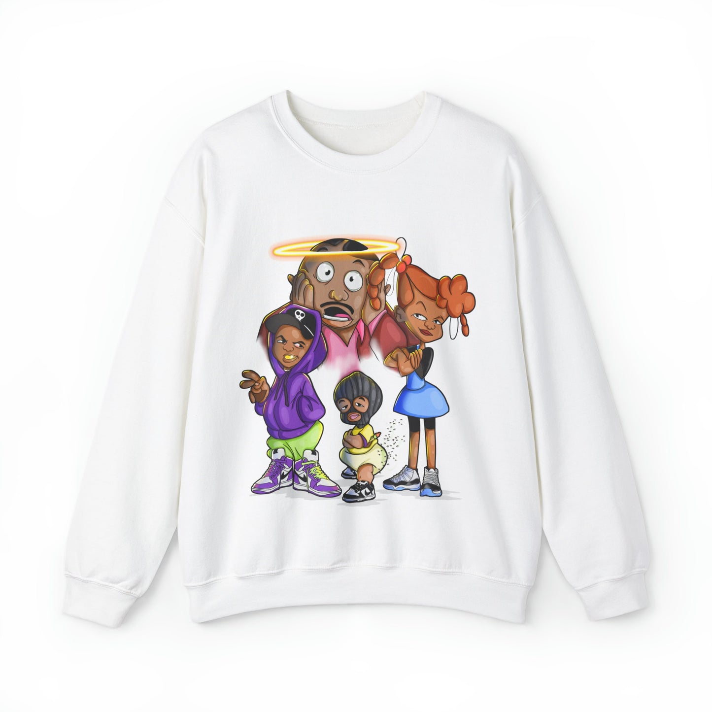 Cozy Nostalgia: BeBe's Kids Crewneck Sweatshirt for Cold-Weather Comfort