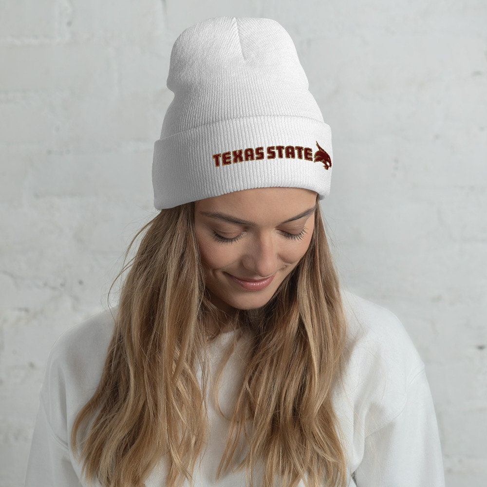 Texas State Bobcats Cuffed Beanie - Warm and Cozy Knit Hat for Bobcats Fans