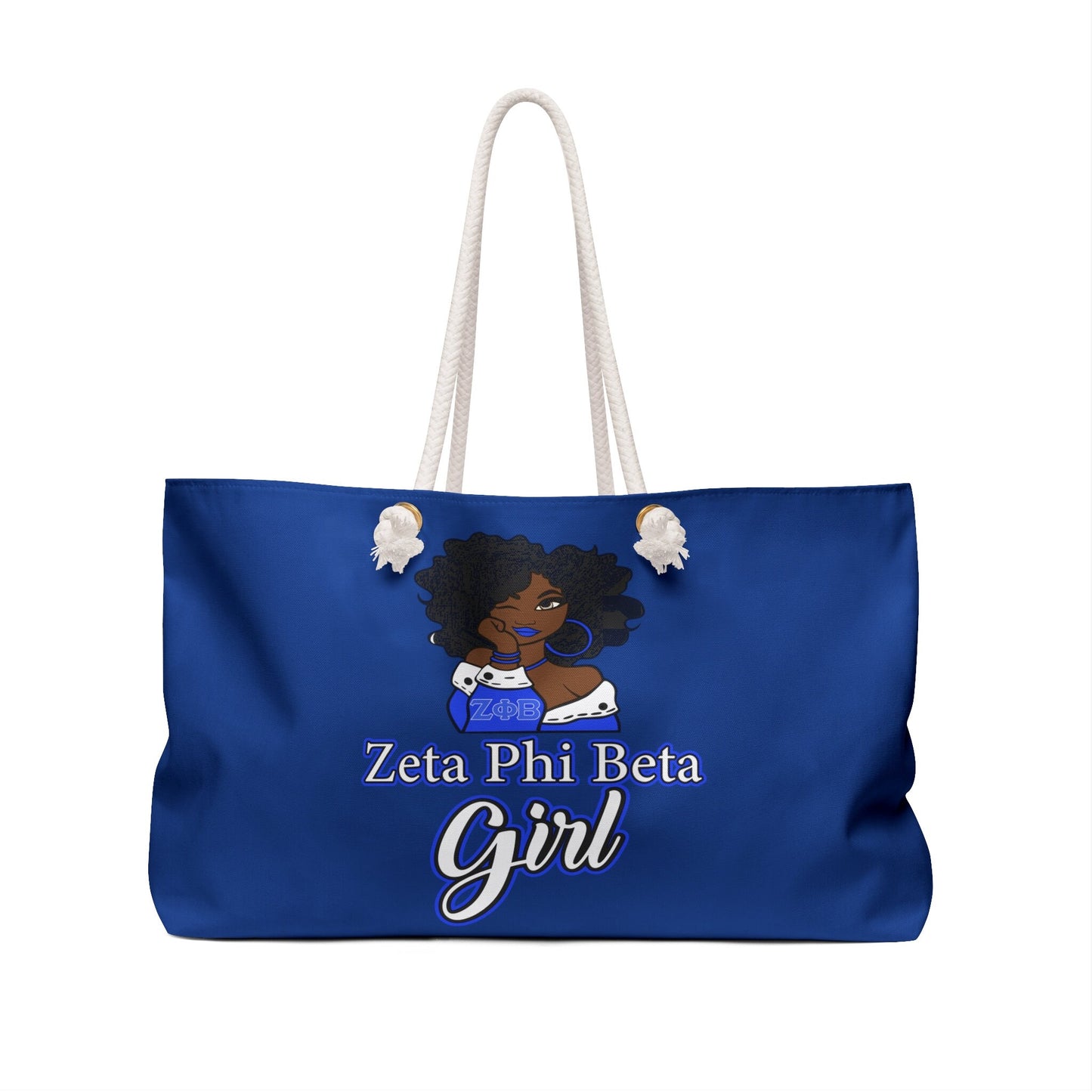 Zeta Phi Beta Sorority Oversized Weekender Tote Stylish Versatility for Every Getaway!
