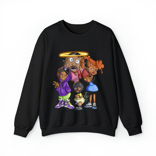 Cozy Nostalgia: BeBe's Kids Crewneck Sweatshirt for Cold-Weather Comfort
